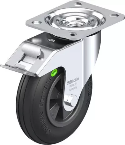 OKRETNI KOTAČ OD MEKANE GUME S KOČNICOM L-VWPP 125G-FI